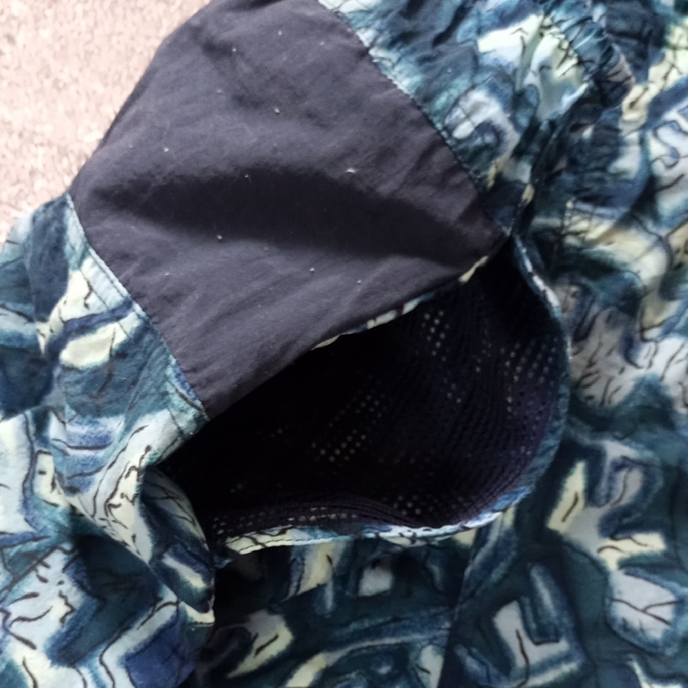 Vintage Speedo Blue Patterned Swim Shorts FUNKY PATTERN 90s - Picture 8 of 8